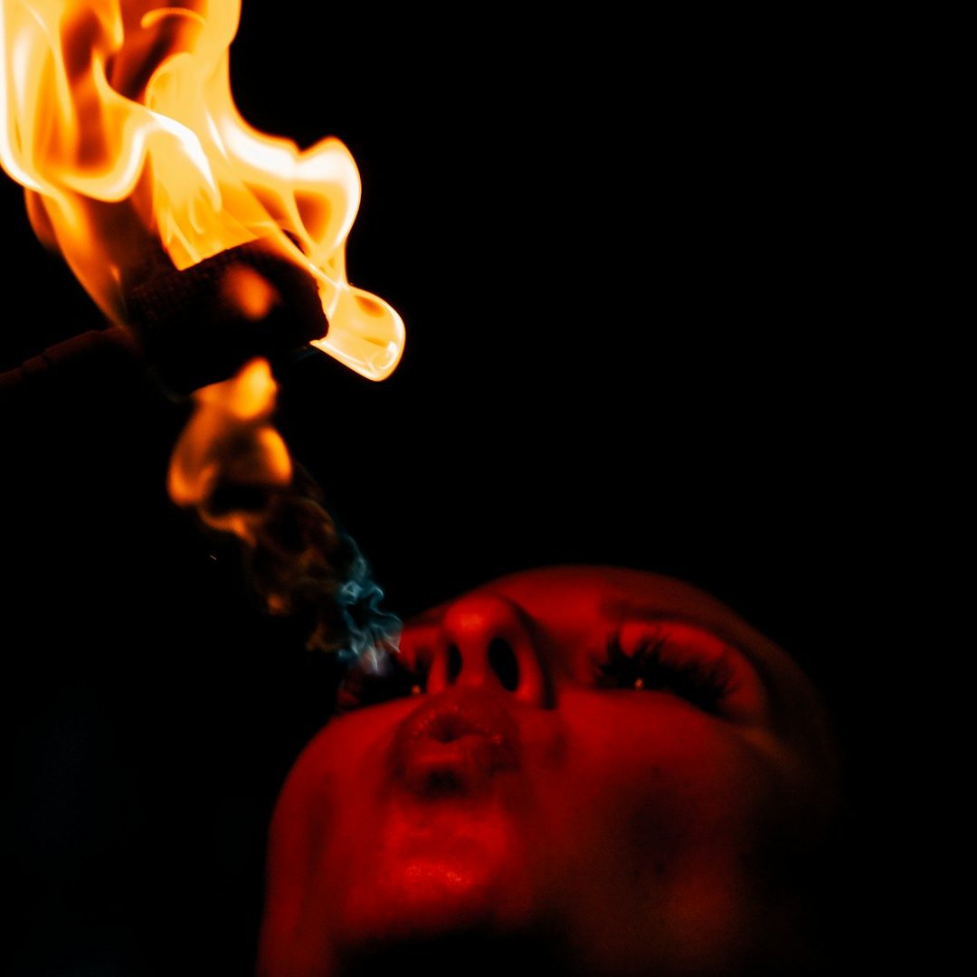 Woman's Spiritual Discipline Woman fire breather